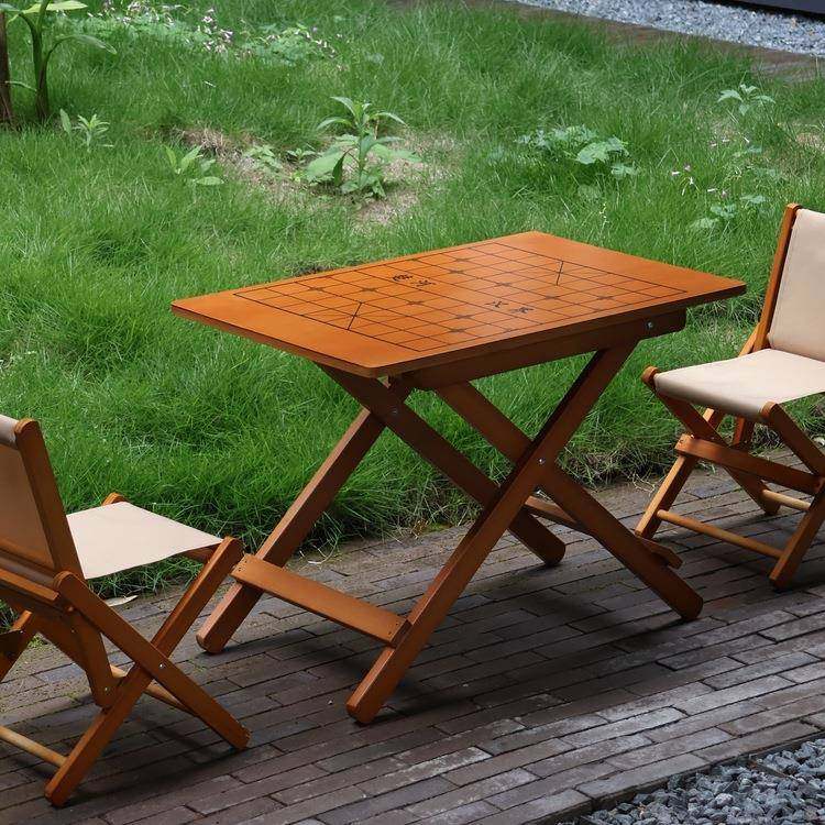 实木折叠棋桌棋桌子折叠桌方棋盘桌木结构68938设计实户外携带便,淘宝优惠券,粉丝福利购,淘宝优惠卷