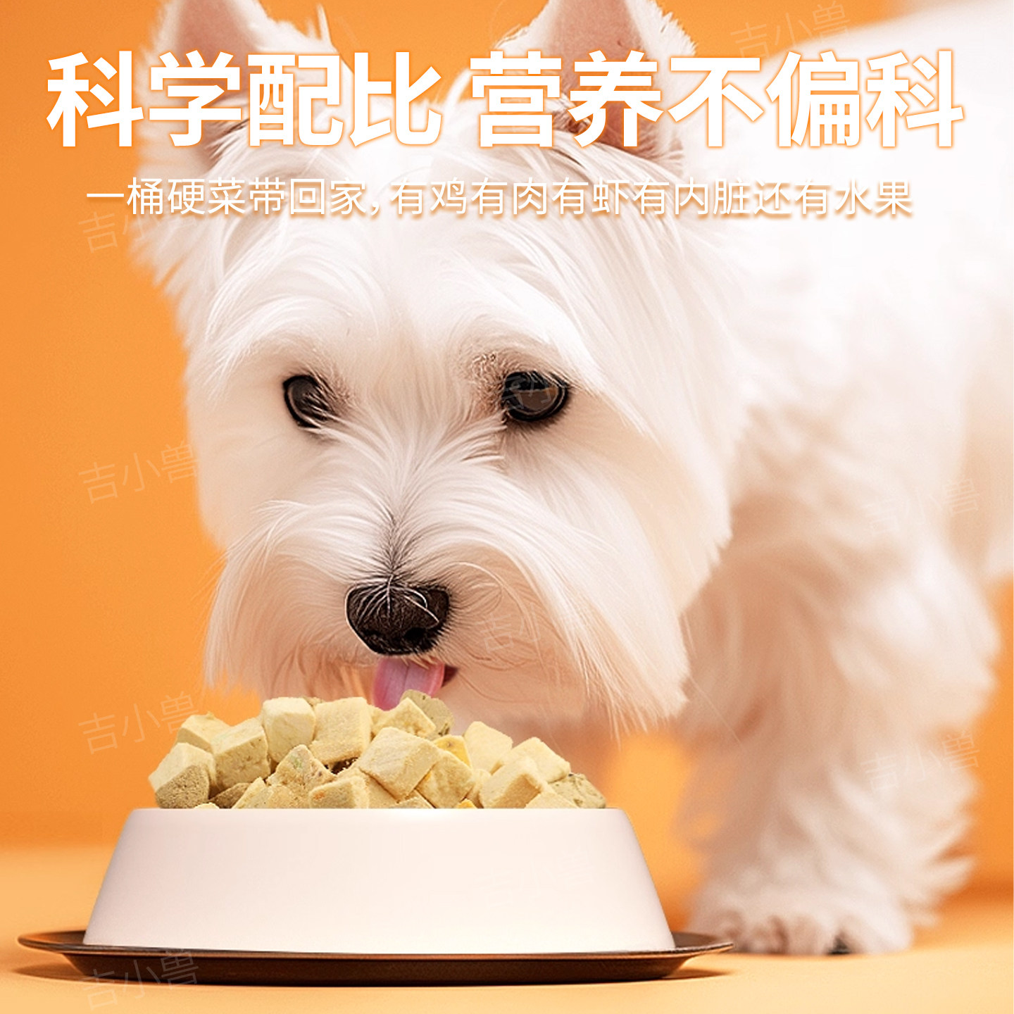 吉小兽狗狗冻干零食鸡胸肉鸡肉粒十拼全家桶800g狗狗营养增肥拌粮,淘宝优惠券,粉丝福利购,淘宝优惠卷