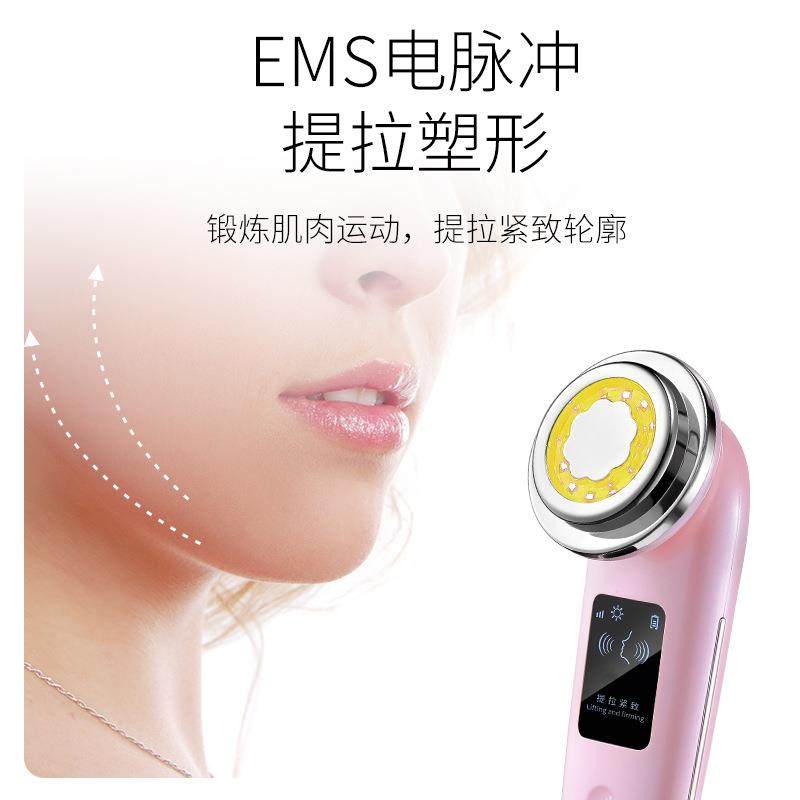 网红新款红蓝光导入仪温热脸部按摩清洁导出仪面部电子美容仪,淘宝优惠券,粉丝福利购,淘宝优惠卷