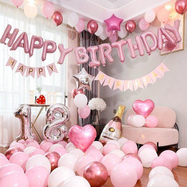 生日装饰场景布置女生成年闺蜜男女朋友房间礼物惊喜气球派对背,淘宝优惠券,粉丝福利购,淘宝优惠卷