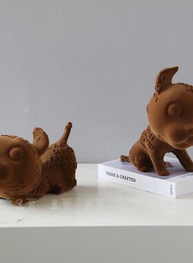 创意奢卡通字母小狗装轻饰板样BBE视房客厅电柜展示柜儿童房软装