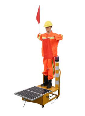 太阳能保通机器人施工摇旗交通指挥安全员假人摆臂仿真智能多功能