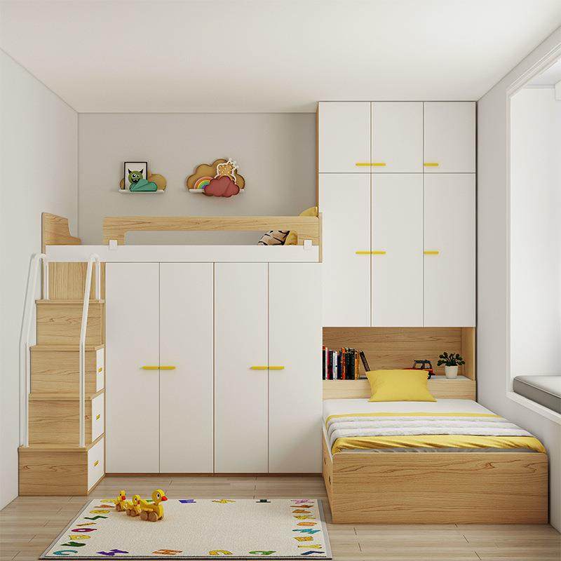 小户型省空间榻榻米组合床交错式上下床双层床多功能儿童房高低床,淘宝优惠券,粉丝福利购,淘宝优惠卷