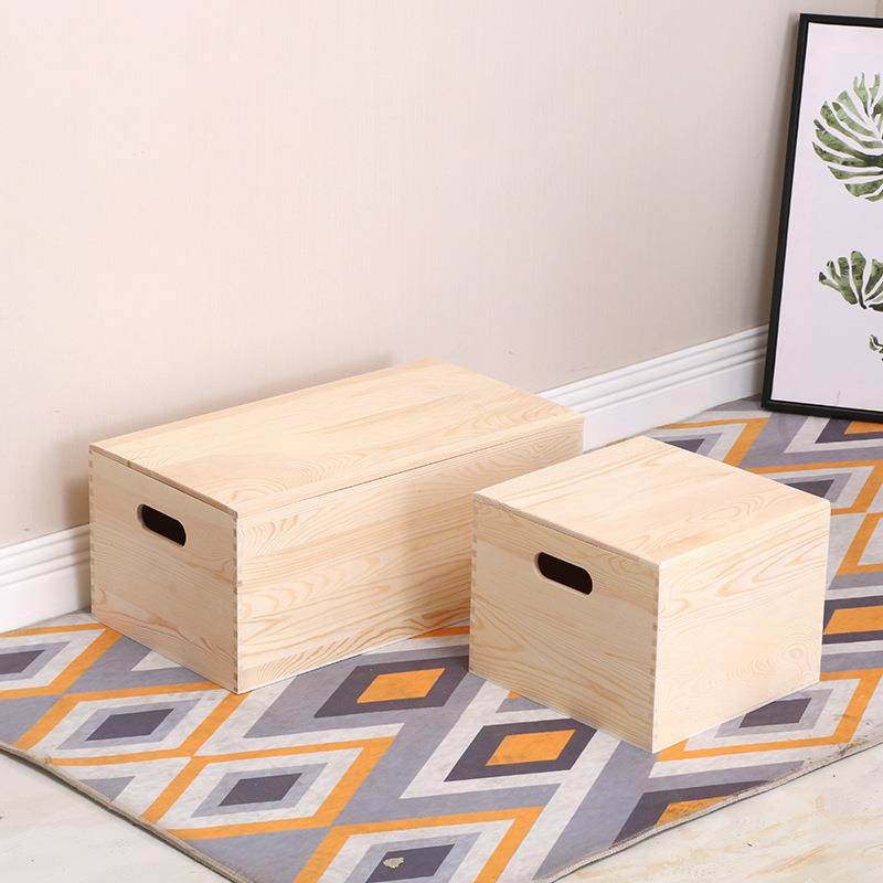 甩卖带盖长方形大号家庭实木储物箱收纳木箱木盒子杂物玩具箱衣物,淘宝优惠券,粉丝福利购,淘宝优惠卷