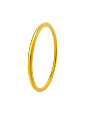 足金999实心闭口素圈手镯