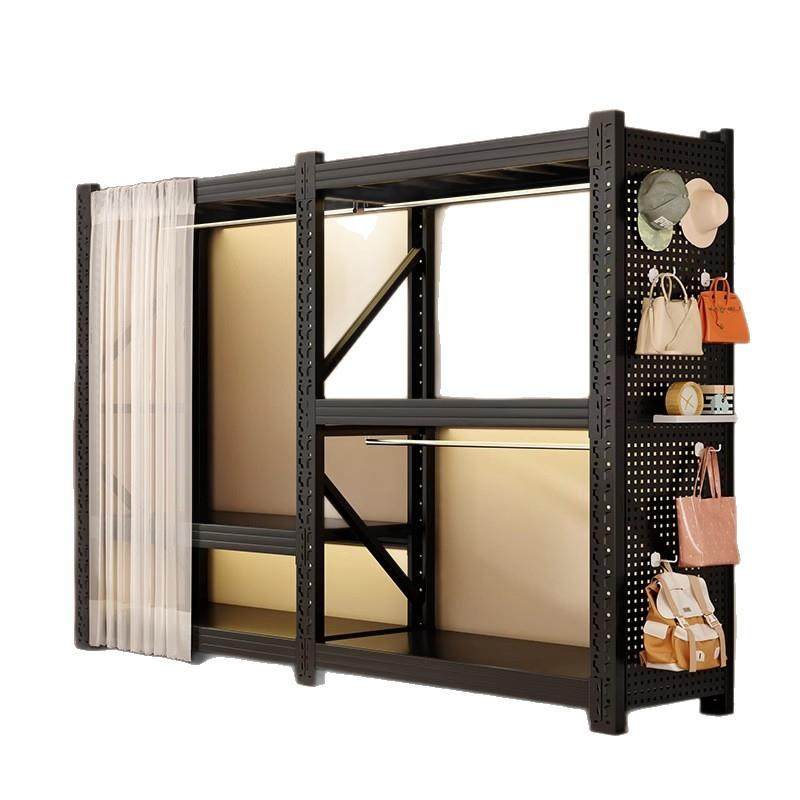 开放式货架衣柜简易组装家用卧室出租房落地置物架多层收纳衣帽架,淘宝优惠券,粉丝福利购,淘宝优惠卷