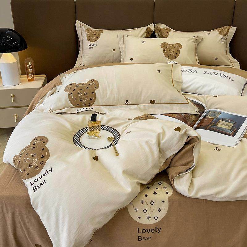 春季加厚全棉磨毛床上四件套100纯棉卡通儿童被套床单款春秋床品,淘宝优惠券,粉丝福利购,淘宝优惠卷