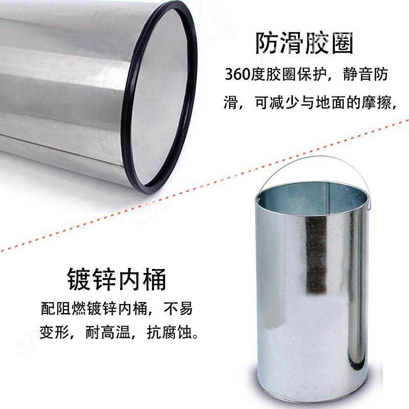 不锈钢垃圾桶港式垃圾桶带盖环保商场酒店工业烟灰桶大号,淘宝优惠券,粉丝福利购,淘宝优惠卷