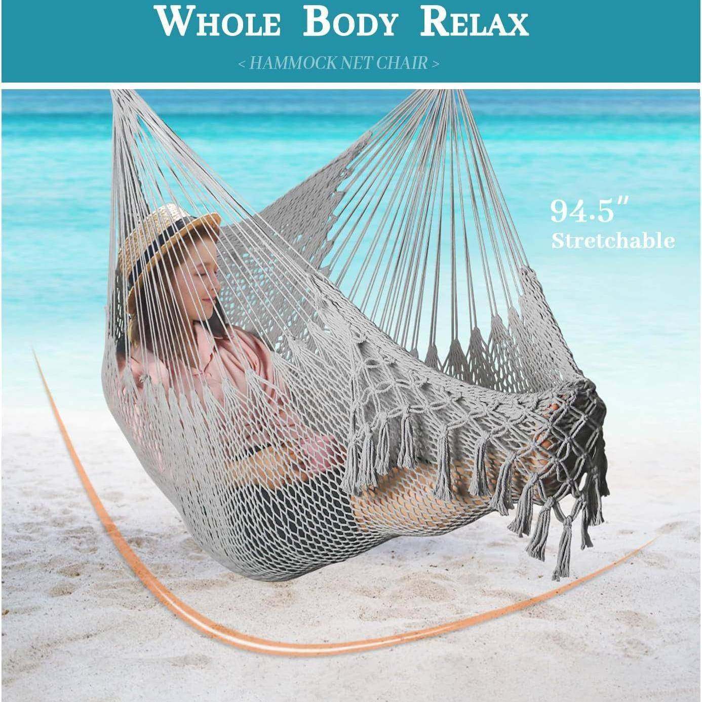 工厂3节可拆卸铁管手工编棉网状吊椅铁管网绳吊床椅,淘宝优惠券,粉丝福利购,淘宝优惠卷