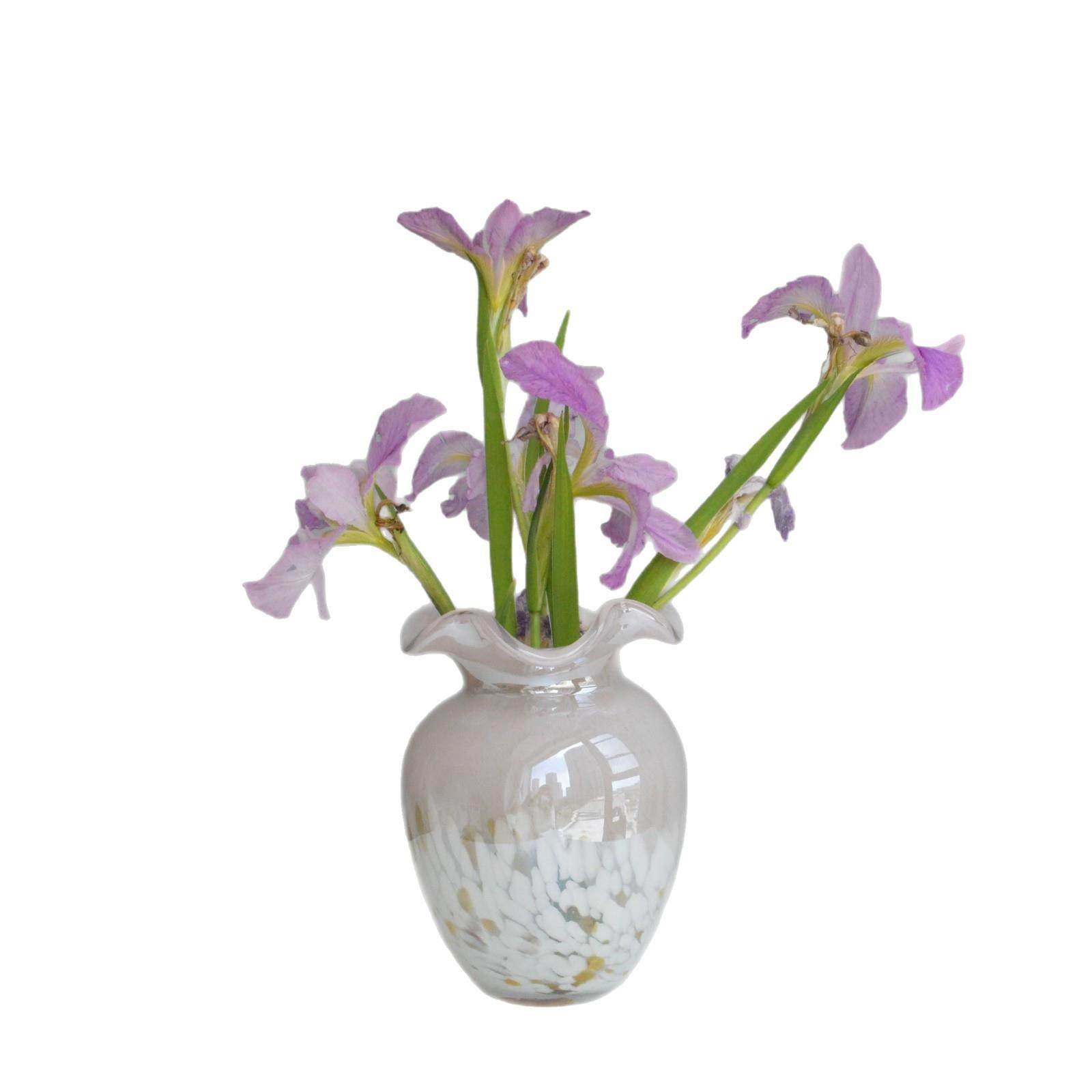 古法中古琉璃小清新玻璃花瓶客厅餐桌桌面摆件玫瑰百合鲜花插花,淘宝优惠券,粉丝福利购,淘宝优惠卷