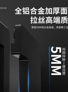 办公桌穿线孔盖板桌面过线盒电视柜隐藏穿线盒铝合金长方形线孔盖