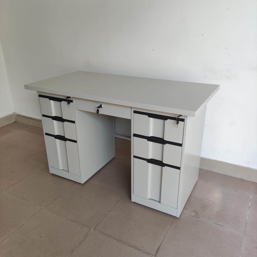 钢制办公电脑桌整装铁皮桌单人职员桌防水写字书桌工厂车间工作台,淘宝优惠券,粉丝福利购,淘宝优惠卷