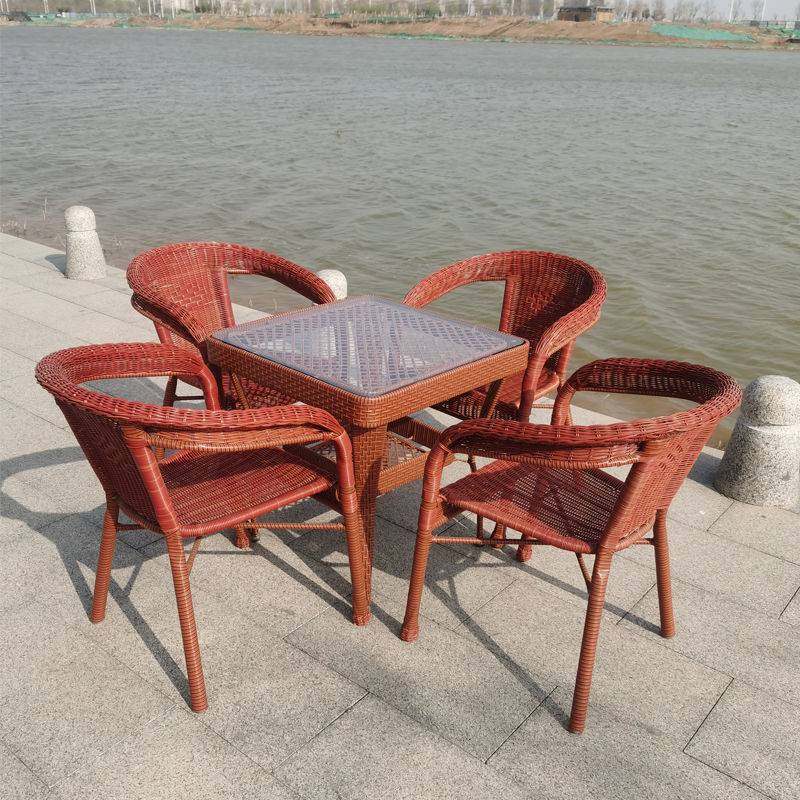 藤椅三件套凳子加粗加厚阳台桌椅茶几组合藤编简约休闲老人椅户外,淘宝优惠券,粉丝福利购,淘宝优惠卷