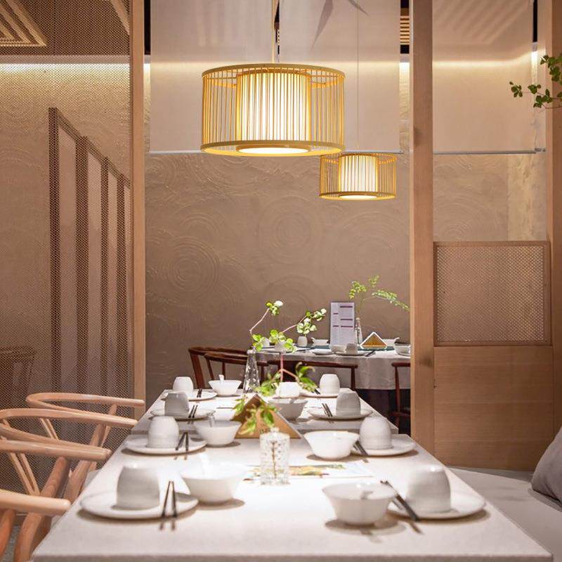 日式榻榻米吊灯书房现代简约灯具客厅餐厅竹编竹灯北欧卧室房间灯,淘宝优惠券,粉丝福利购,淘宝优惠卷