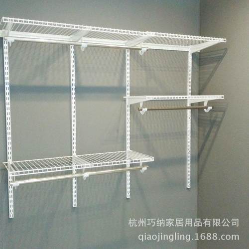 巧精灵放式衣柜金框架极CZK简小户型衣帽间挂属开墙架极简子风 - 图0