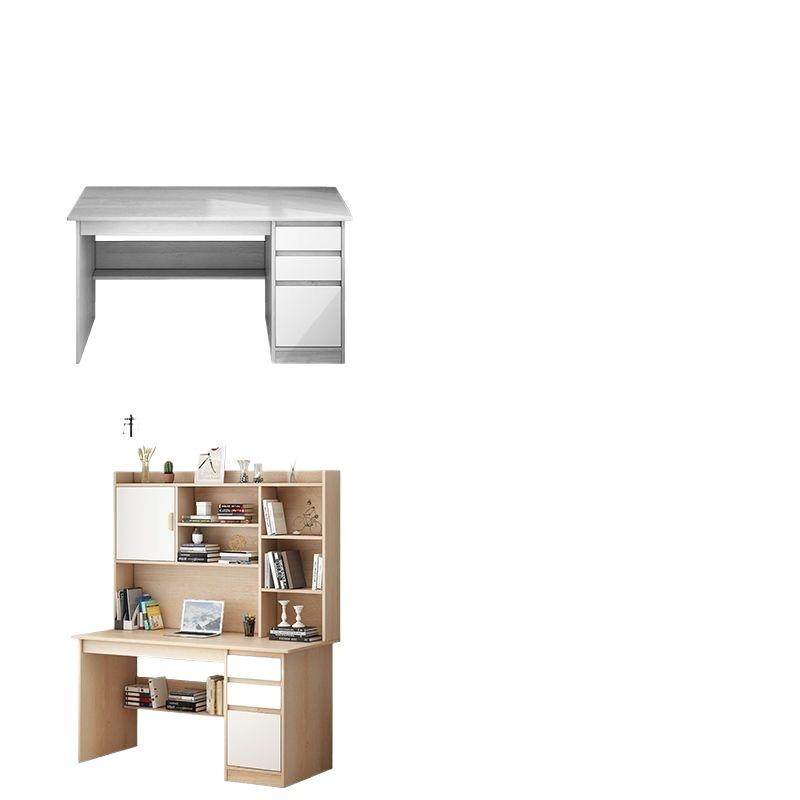 书桌电脑台式桌书架家用简约书桌书柜一体组合学生卧室学习写字桌,淘宝优惠券,粉丝福利购,淘宝优惠卷