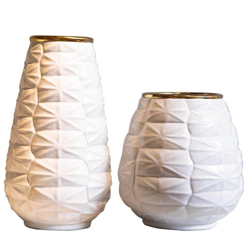 北欧陶瓷花瓶手绘描金大肚瓶客厅装饰办公室瓷器工艺品软装摆件,淘宝优惠券,粉丝福利购,淘宝优惠卷