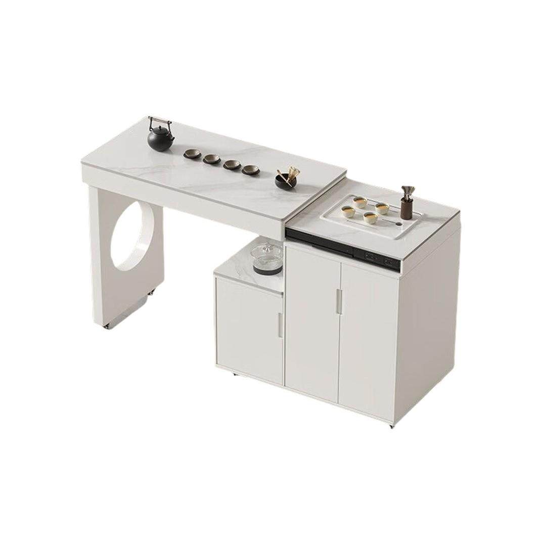 Tal可移动伸缩旋转茶车轻奢烧水壶一体阳台家用小户型岩板茶桌椅,淘宝优惠券,粉丝福利购,淘宝优惠卷