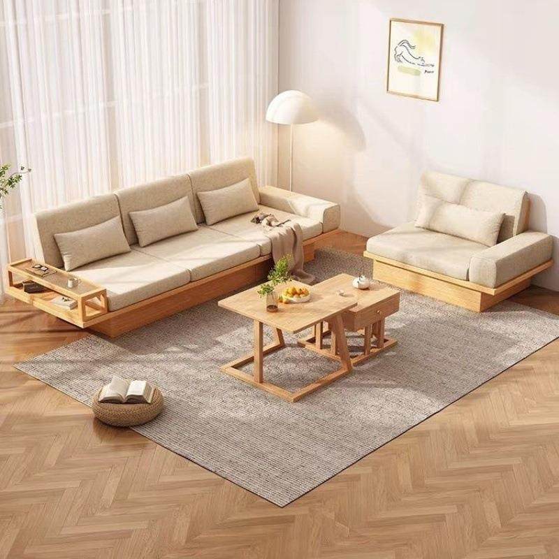 北欧沙发纯实木带抽屉地台日式奶油原木小户型现代简约客厅储物,淘宝优惠券,粉丝福利购,淘宝优惠卷