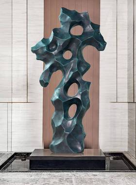 摆件璃观赏别墅玻钢式中石石头太湖石庭院AL102564风景造景园林窟