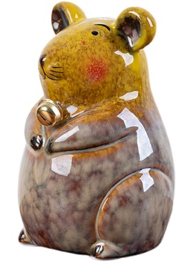 陶瓷储蓄罐十二生肖动物创意可爱儿童桌面客厅电视柜家居饰品摆件