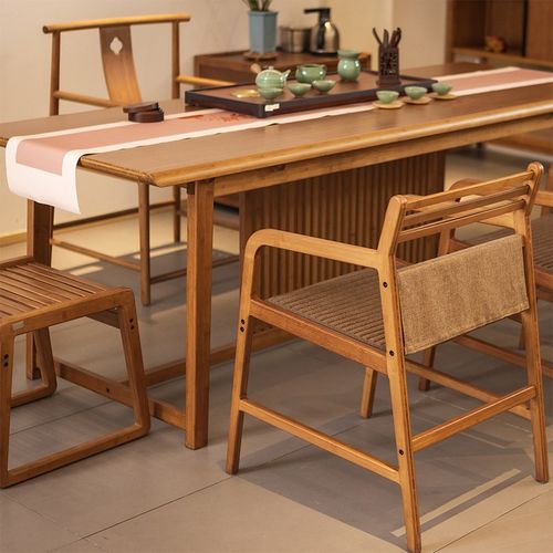 大庆会议桌长桌简约现代办公培训桌椅组合工业风大型长条桌工作台 - 图1