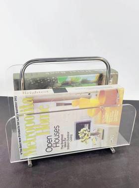 简约克亚力1654金属杂架书样板房摆件售楼处架客厅书房软装志饰品