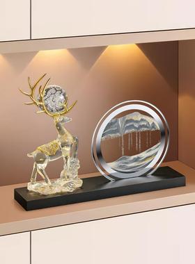 创意居招财鹿摆件轻奢96816582高档客厅玄关前台酒办公家室柜沙流