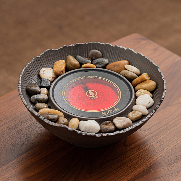 Household electric ceramic stove set for making tea around the stove