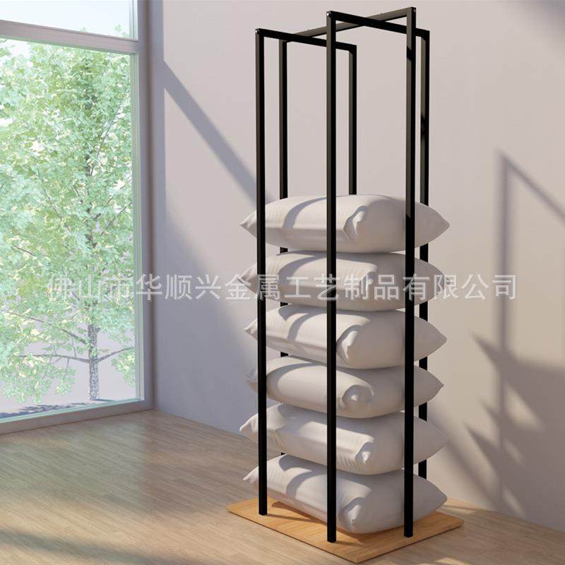 家纺店枕头货架钢木铁木展示架服装店枕芯陈列架规格架可拆卸桁架,淘宝优惠券,粉丝福利购,淘宝优惠卷