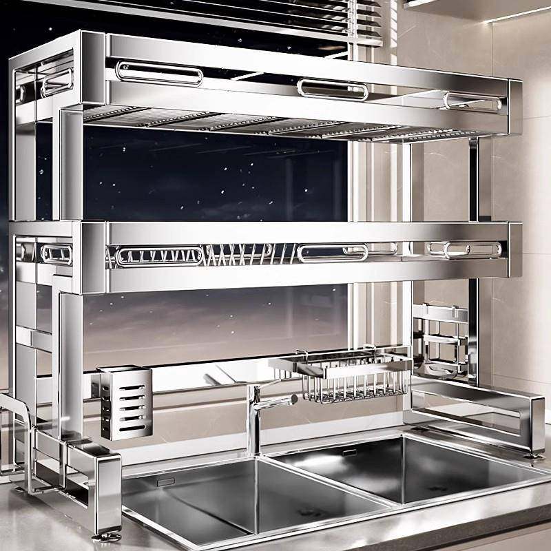 3碗04不锈厨房水无品牌/槽置物架洗碗槽多功碗碟收能纳水池放钢盘,淘宝优惠券,粉丝福利购,淘宝优惠卷