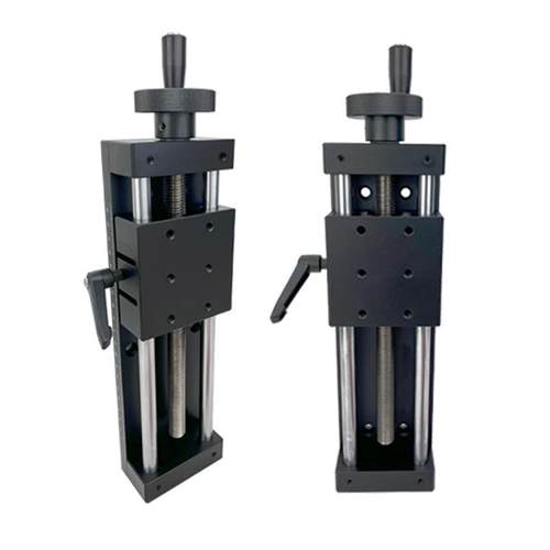 X轴手动简易直线摸组进给丝杆重载型光学微调滑台XKST50/100/150 - 图3