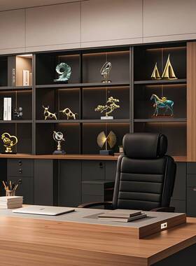 办公室桌件轻奢高档财售楼部招ltao8768软装工摆艺品客厅面酒柜商