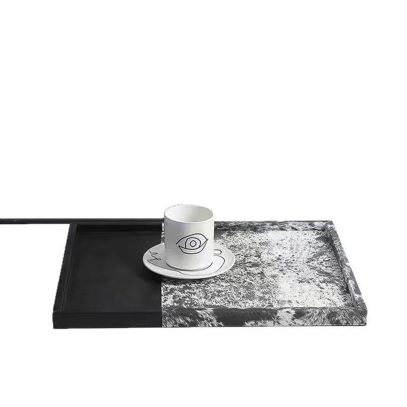 简约轻奢纸意马毛纹皮革式托盘收纳盒巾摆盒茶几酒柜装饰97013品,淘宝优惠券,粉丝福利购,淘宝优惠卷