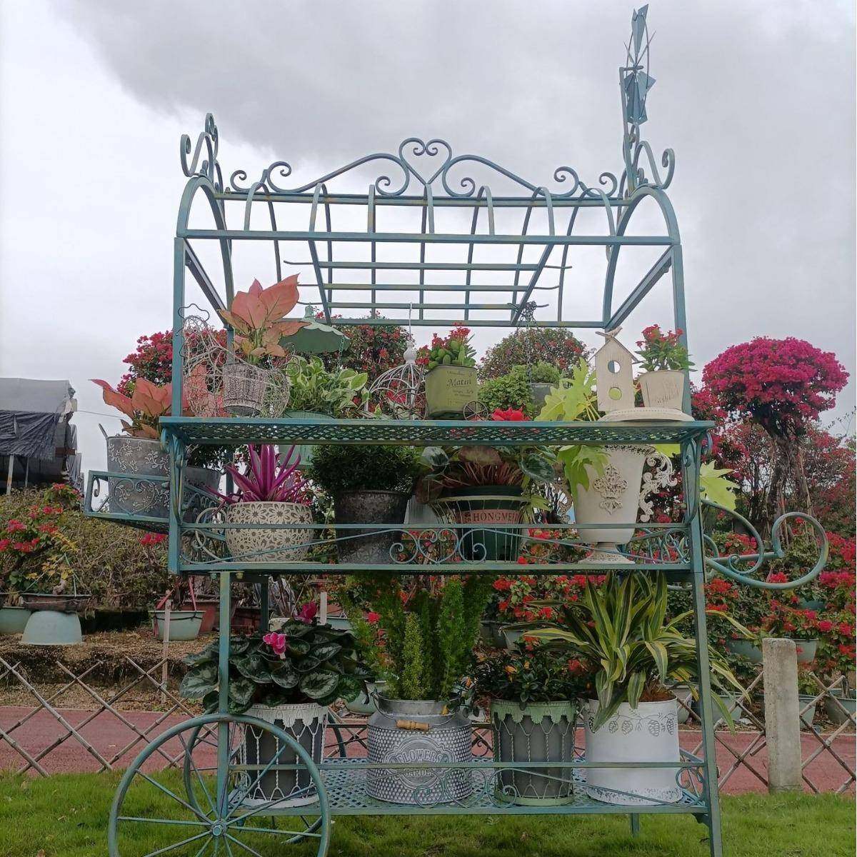 外贸出口原单别墅庭院大型花架两层推车花架露台花园户外做旧花架,淘宝优惠券,粉丝福利购,淘宝优惠卷