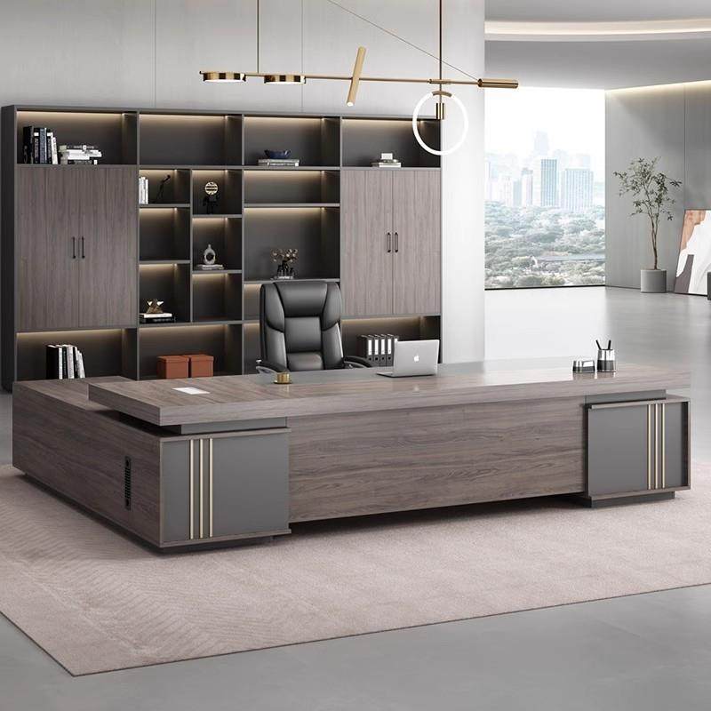 老板桌办公桌简约现代办公室总裁桌高档大班台经理桌主管桌椅组合,淘宝优惠券,粉丝福利购,淘宝优惠卷