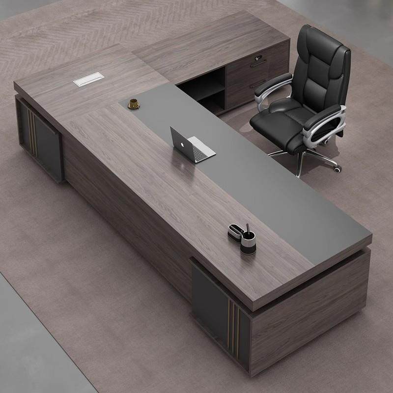 老板桌办公桌简约现代办公室总裁桌高档大班台经理桌主管桌椅组合,淘宝优惠券,粉丝福利购,淘宝优惠卷