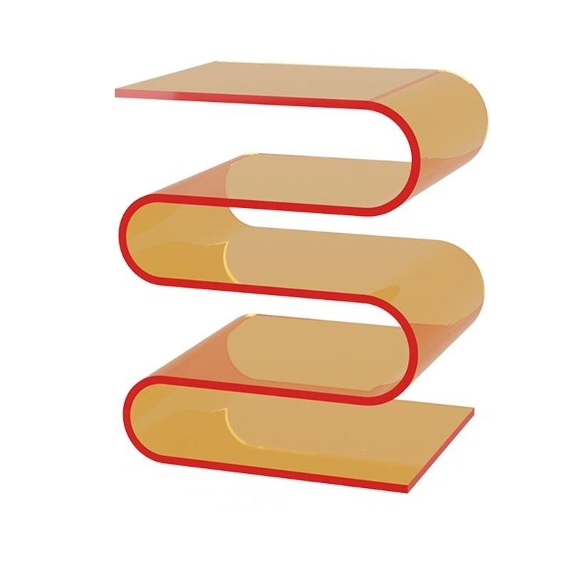 美式边几奶室油风透明家用沙发卧角几极型*未定简木实床头客柜厅 - 图3