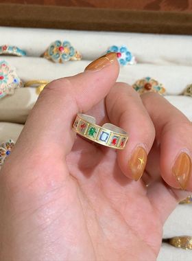 灵运国风麻将幺久推拉情侣戒指