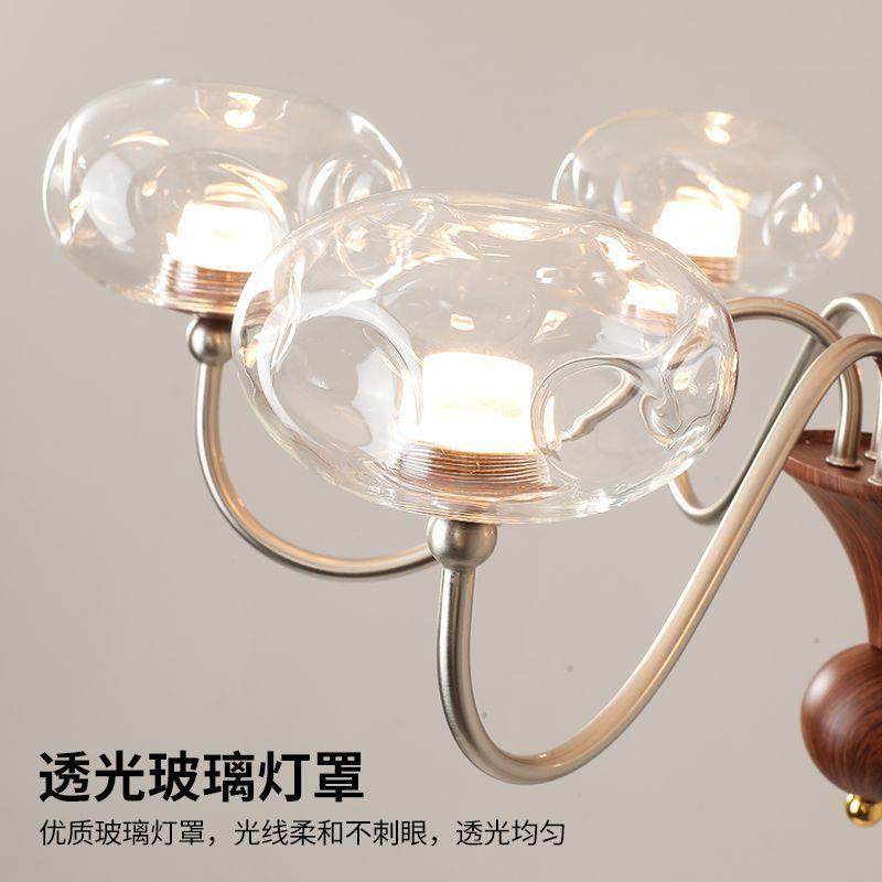 法式中古风客厅吊灯现代简约轻奢高级感主卧室灯创意玻璃护眼灯具,淘宝优惠券,粉丝福利购,淘宝优惠卷