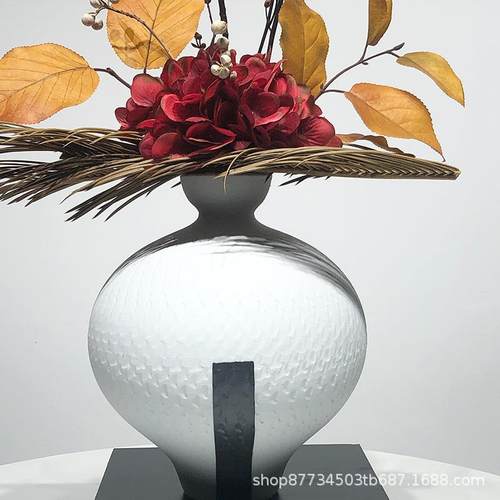 新中式仿真花束轻奢整体花艺假花干花客厅插花家居餐桌装饰品摆件 - 图1