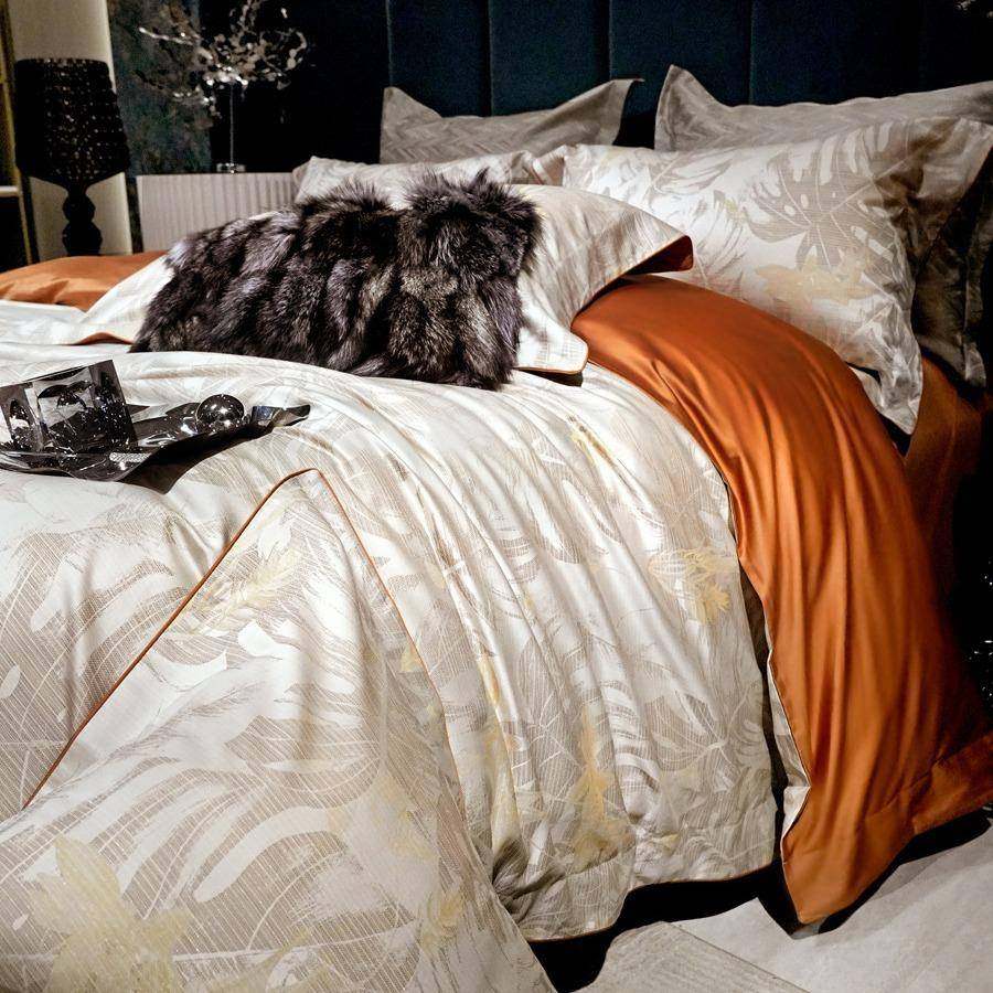 亦莱莎全棉色织提花美拉德风床品四件套200S埃及长绒棉轻奢套件,淘宝优惠券,粉丝福利购,淘宝优惠卷