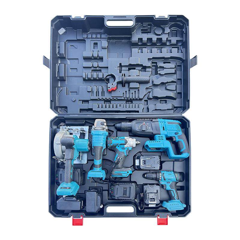 锂电工具五件套家用锂电扳手角磨机多功能电锤电动工具组合套装,淘宝优惠券,粉丝福利购,淘宝优惠卷