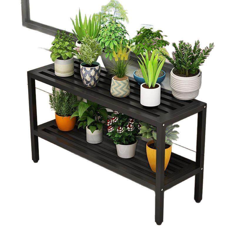 阳台窗台台沿铁艺单层花架一层落地式窄窗台加宽阳台长条花盆架子,淘宝优惠券,粉丝福利购,淘宝优惠卷