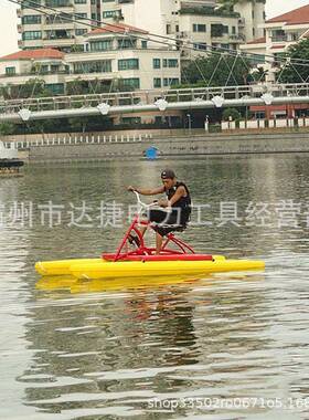 水上单人自行车浮筒防撞击码头公园脚踏船充气式船用救生浮标