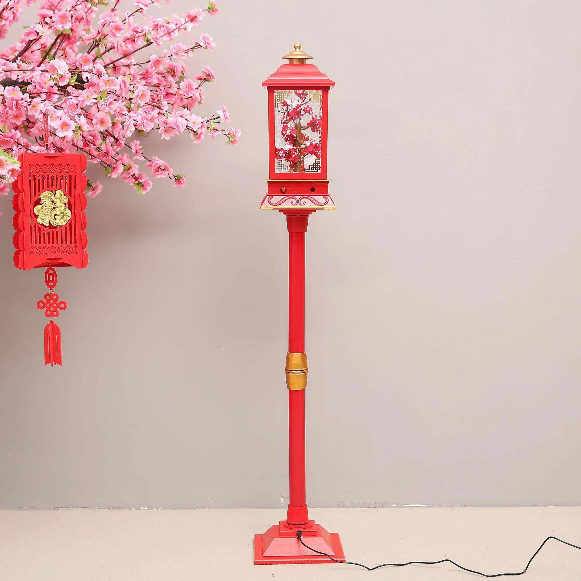 新年春节下雪路灯贺年创意装饰品盆景路引过年花灯元宵节音乐宫灯,淘宝优惠券,粉丝福利购,淘宝优惠卷