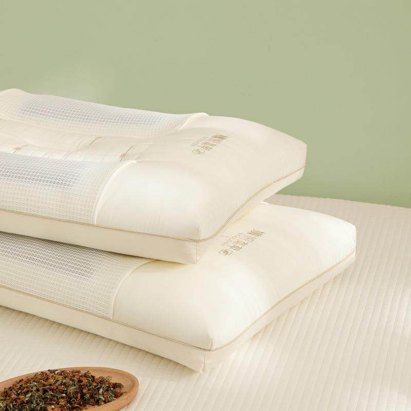 2025新款莱赛尔草本嫩研护颈枕荞麦花草枕家用不塌陷舒适护颈枕,淘宝优惠券,粉丝福利购,淘宝优惠卷