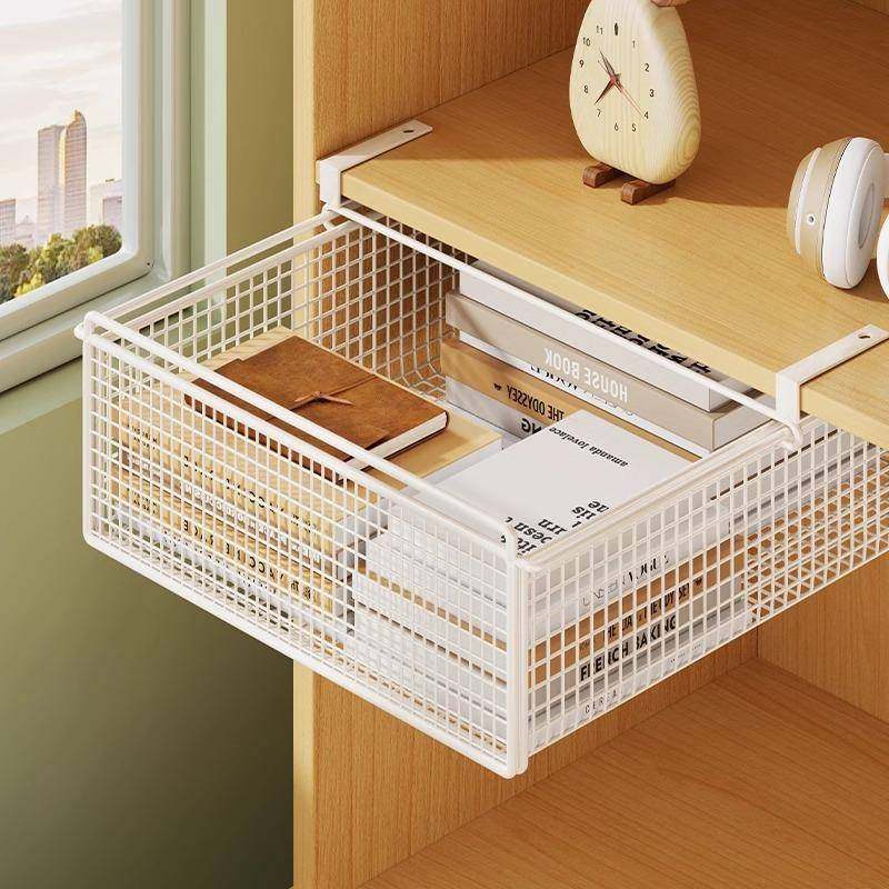 宿舍神器桌下收纳挂篮学生寝室书桌收纳架衣柜分层隔板床边置物架,淘宝优惠券,粉丝福利购,淘宝优惠卷