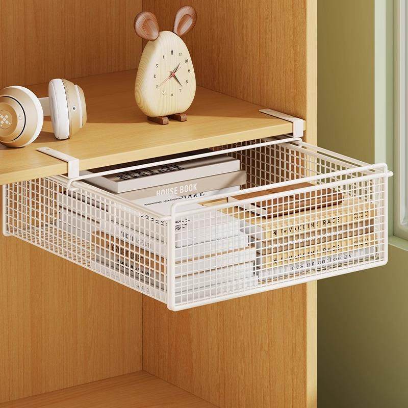 宿舍神器桌下收纳挂篮学生寝室书桌收纳架衣柜分层隔板床边置物架,淘宝优惠券,粉丝福利购,淘宝优惠卷