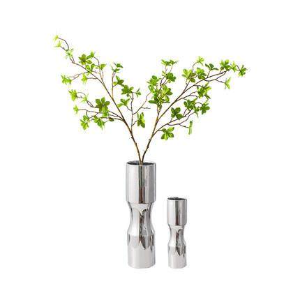 轻奢陶瓷银色花瓶摆件样板房售楼处客厅电视柜餐桌家居软装饰品,淘宝优惠券,粉丝福利购,淘宝优惠卷